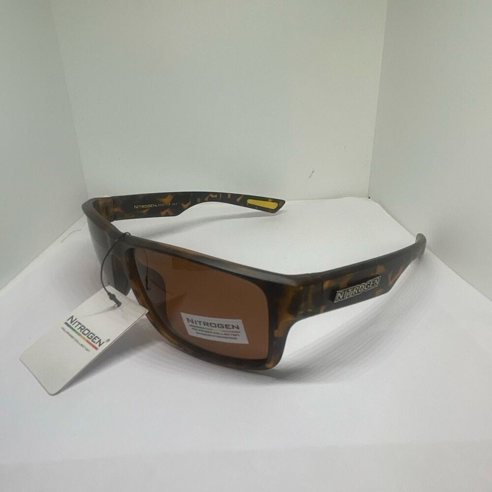 Nitrogen Tortoise Polarized Wrap Around Sunglasses Sport Style UV Protection